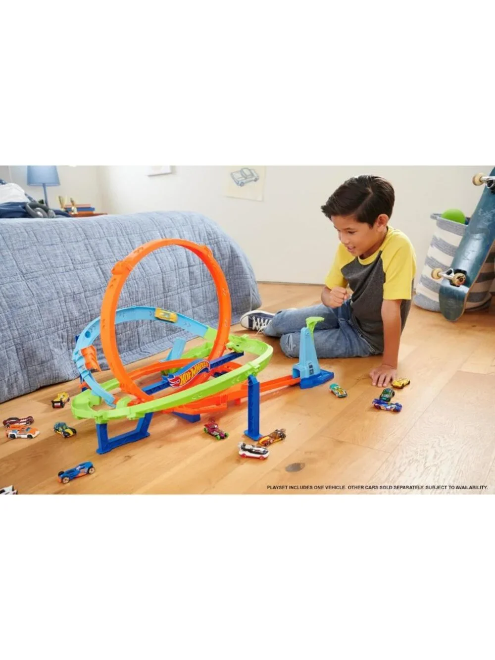 Exciting Action Loop Cyclone Challenge Track Set with Toy Car - Ultimate Race